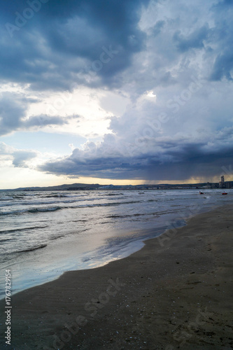The sparkling clear waters of the Mediterranean seen from Dörtyol, Hatay.
