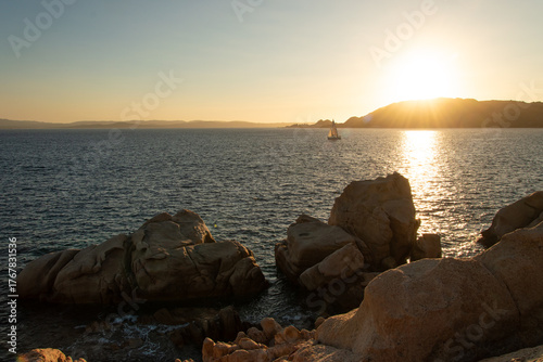 La Maddalena Archipelago, beautiful coastline, La Maddalena Archipelago National Park, Sardinia, Italy