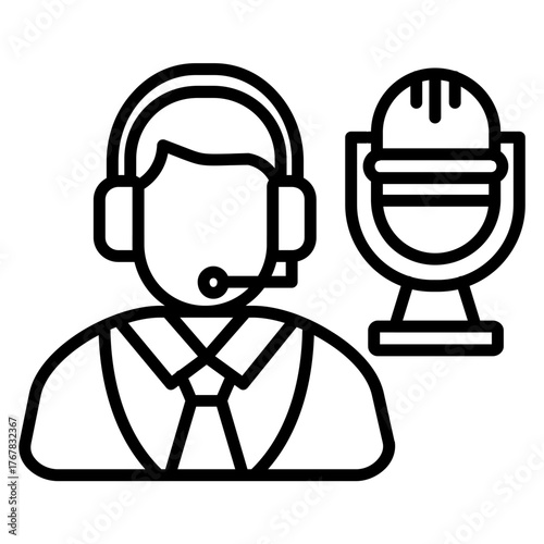 Podcast Host Icon