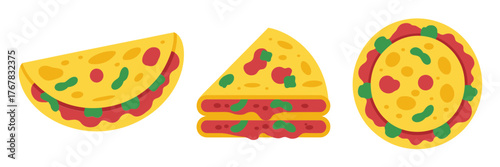 Isometric small living area, corner sofa and round table, paper screen wall, lamp, potted plant, minimalist home vector