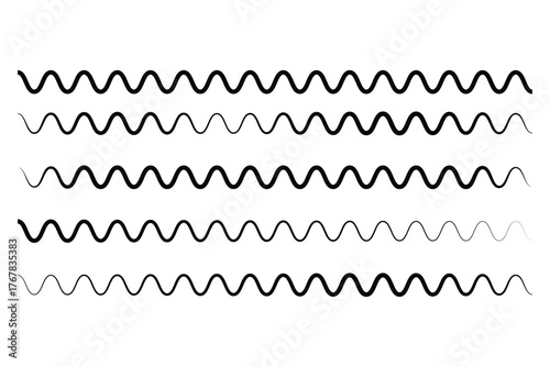 Zigzag Line icon, zig zag wave line icon.