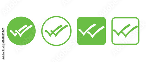 checkmark icon, double tick icon, accept and approved symbol icon.
