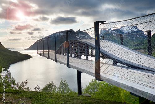 Bergsbotn Viewing Platform on the Senja island, Norway