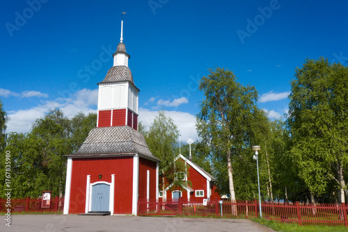 Wooden Jukkasjärvi Church, Sweden
