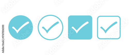 checkmark icon, tick icon, accept and approved symbol icon.