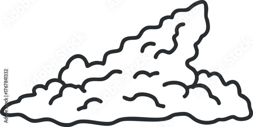 Illustration of a pile of dirt or soil suitable for gardening and agricultural contexts.