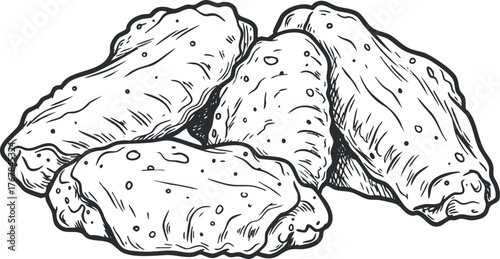 Delicious baked pastries stacked together, perfect for a savory snack or appetizer.