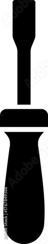 Black handyman tool icon, construction and repair equipment collection, carpentry and workshop instrument in flat outline style, mechanical, industrial and DIY tool vector illustration