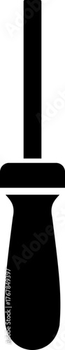 Black handyman tool icon, construction and repair equipment collection, carpentry and workshop instrument in flat outline style, mechanical, industrial and DIY tool vector illustration