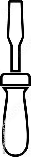 Black handyman tool icon, construction and repair equipment collection, carpentry and workshop instrument in line outline style, mechanical, industrial and DIY tool vector illustration