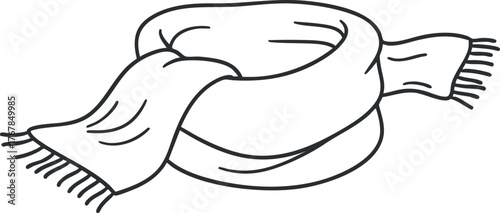 A cozy knitted scarf perfect for winter fashion and keeping warm in cold weather.