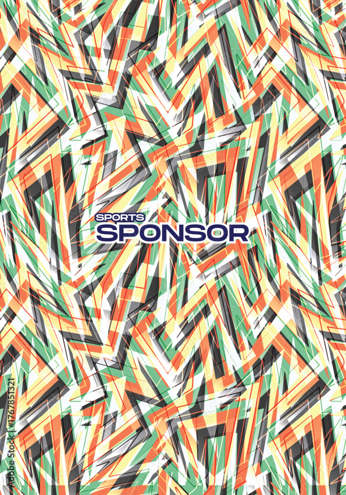 Fototapeta premium Modern Abstract Sports Jersey Background Design