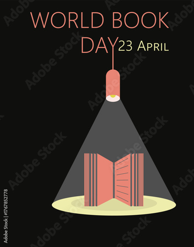  23 April World Book Day Vector Illustration