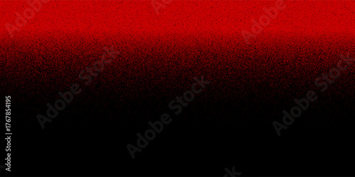 Stipple pattern, red dotted geometric background. Stippling, dotwork drawing, shading using dots. Pixel disintegration, random halftone effect.