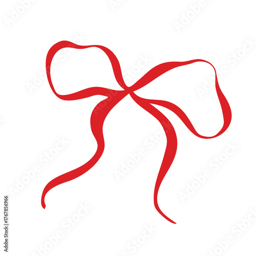 red ribbon bow