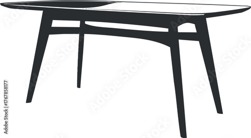 Stylish modern table design suitable for various interior decor styles and functional spaces.