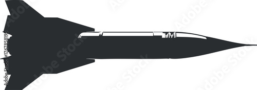 Silhouette of a rocket showcasing its streamlined design and powerful propulsion system for space travel.