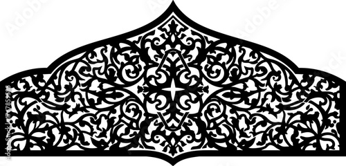 Exquisite black ornamental flourish design element, perfect for elegant invitations, decorative borders, and sophisticated branding projects