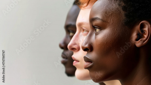 Caras de diferentes razas