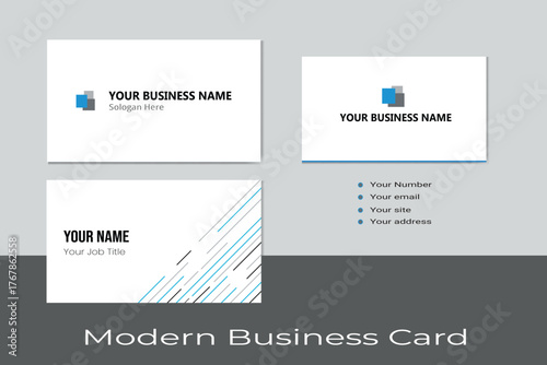 Simple and sleek modern business card.