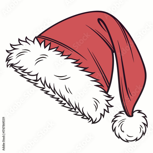 Santa hat, a festive symbol of christmas time