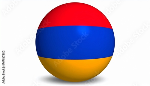 Free Download A spherical object designed with the Armenian national flag - GFXLoad
