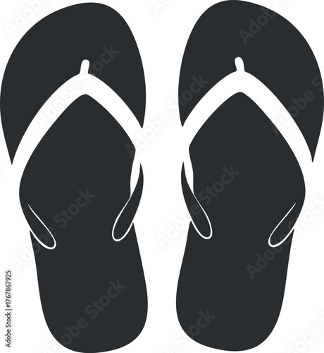 A pair of stylish flip flops perfect for beach outings and casual summer wear.