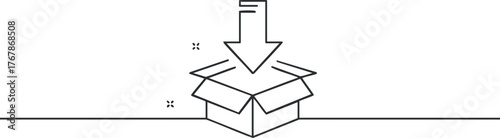 A minimalistic vector illustration depicting an upload process with arrows and a simple design.
