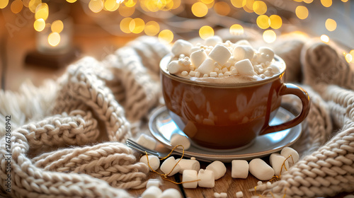 Wallpaper Mural Cozy Hot Chocolate with Marshmallows Torontodigital.ca