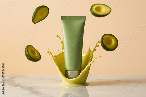 Tube of face care cream