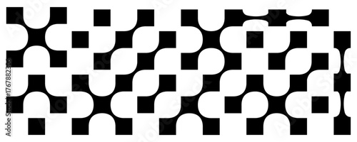 Connect square geometric pattern. Pixel metaball connections bg, pixilated abstract wallpaper