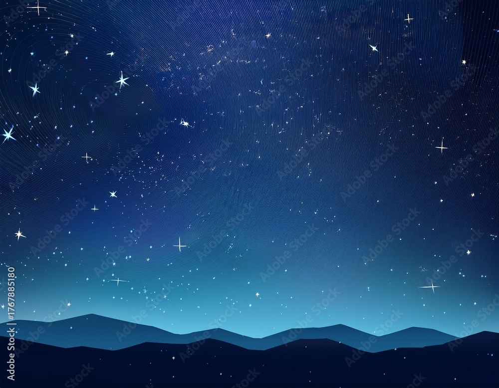 Fototapeta premium fond degrade bleu nuit etoilee