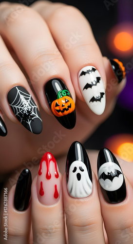Halloween nails style 