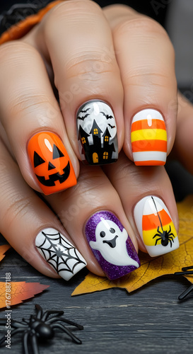 Halloween nails style 