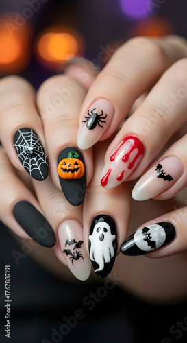 Halloween nails style 