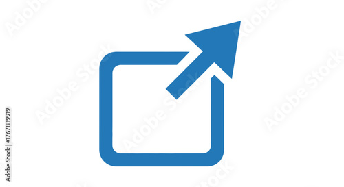 External link icon vector image for website ui design and user interface element use