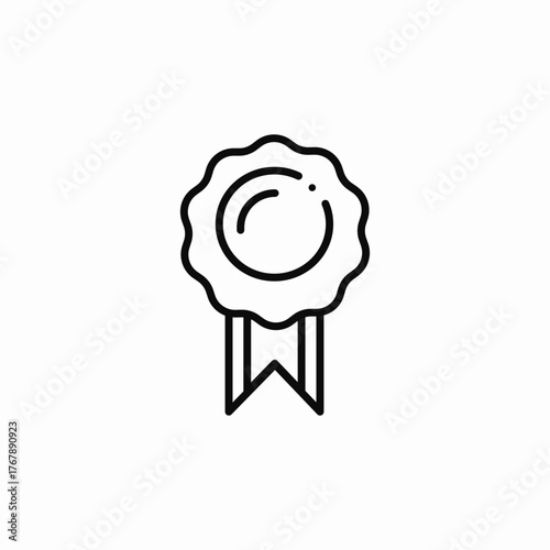 award badge icon sign vector