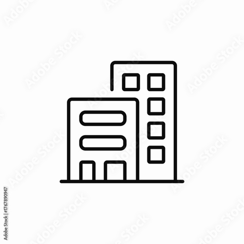 building apartment icon sign vector