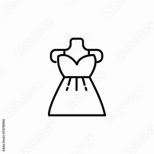 female dress icon sign vector