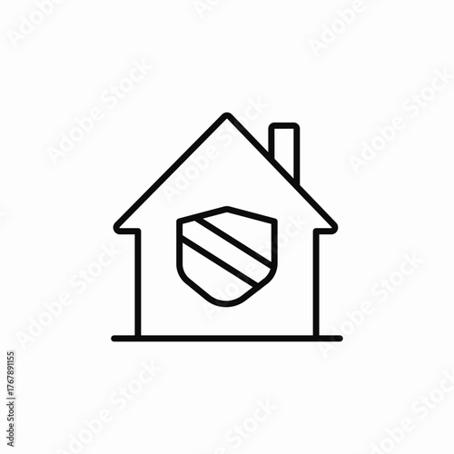 house insurance icon sign vector
