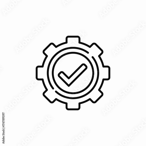settings check maek icon sign vector
