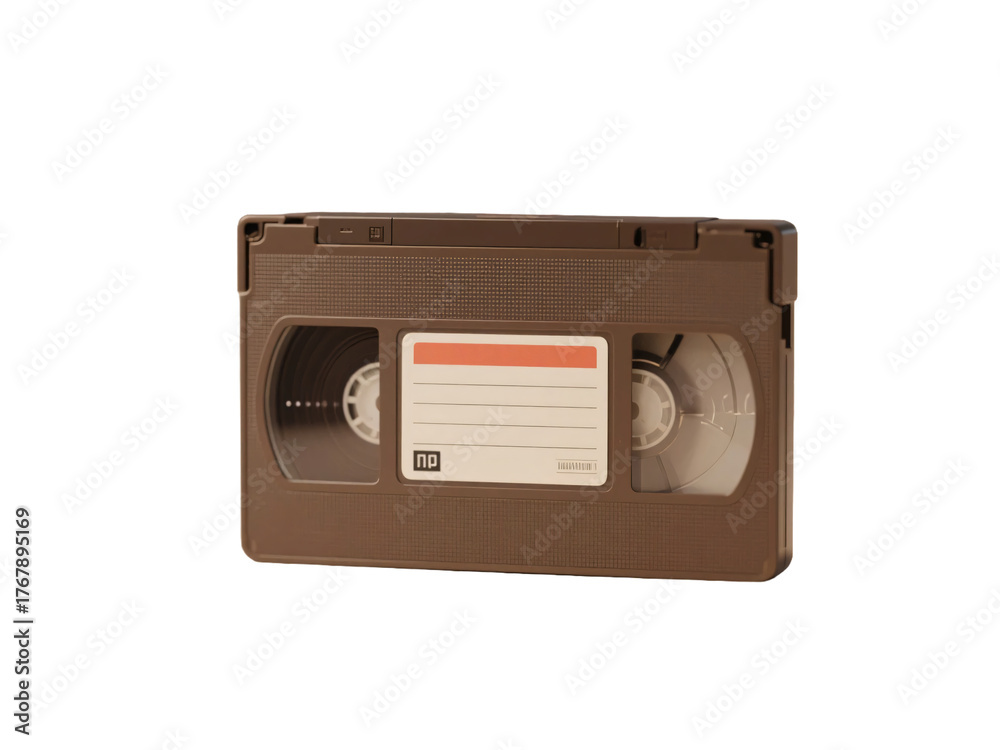 Obraz premium Retro Black VHS Transparent Background