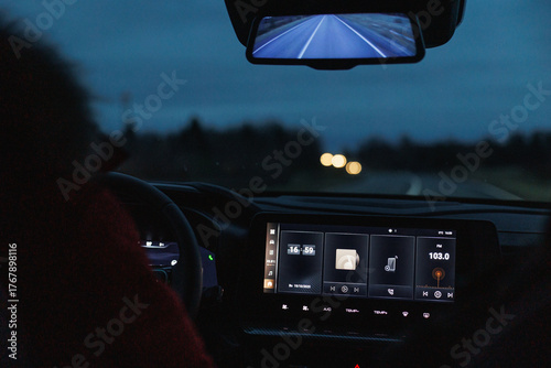 evening car dashboard features, cabin glow enhances evening driving experience with modern tech