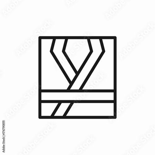 bathroom robe icon sign vector