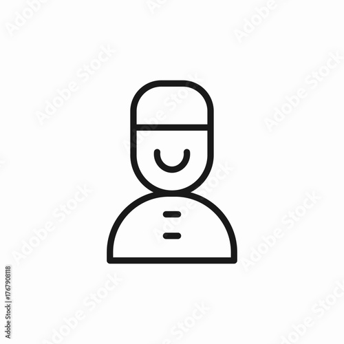 bellboy hotel icon sign vector