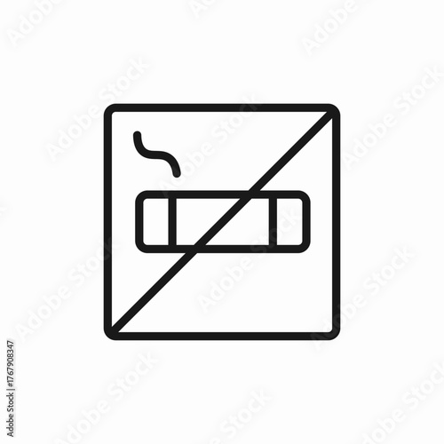smoking prohibited icon sign vector
