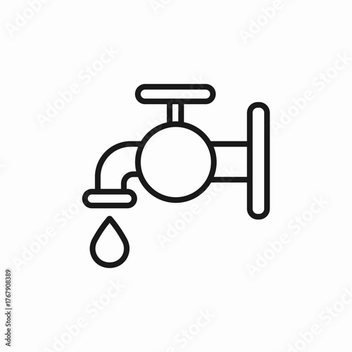 water tap icon sign vector