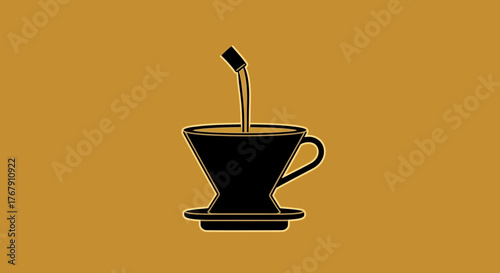 Pour-Over Coffee Dripper Brewing Style - Minimalist Caffeine Ritual