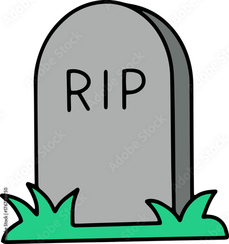 halloween cemetery tomb vector illustration 