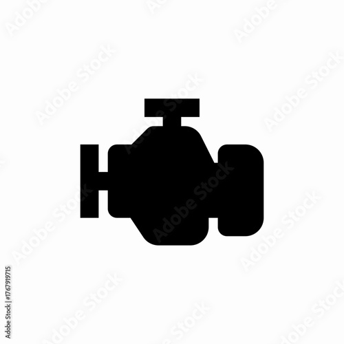 car engine icon sign vector